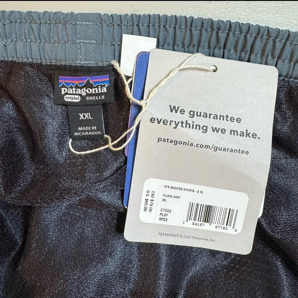 Patagonia Baggies Gray 5